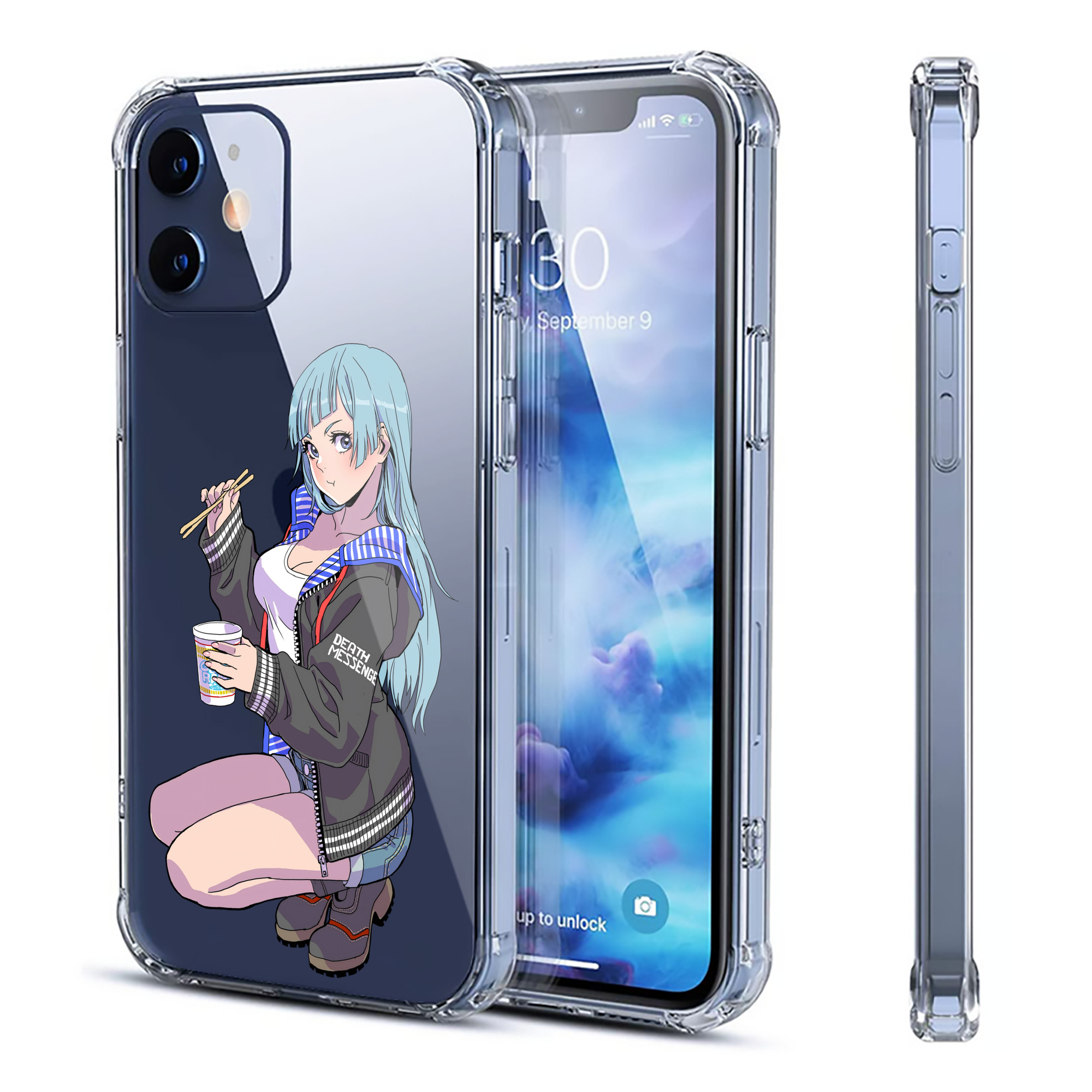 （画像用） 呪術廻戦 Jujutsu Kaisen 【iPhone 12シリーズ対応】透明スマホケース（クリアソフトケース）